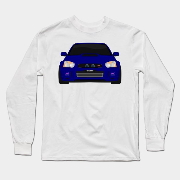 IMPREZA NAVY Long Sleeve T-Shirt by VENZ0LIC